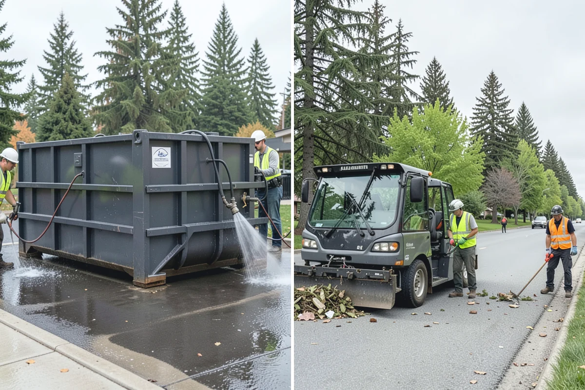 Wood Chipper Services in South Prairie, Pierce County, WA - Stage brush at an accessible collection point