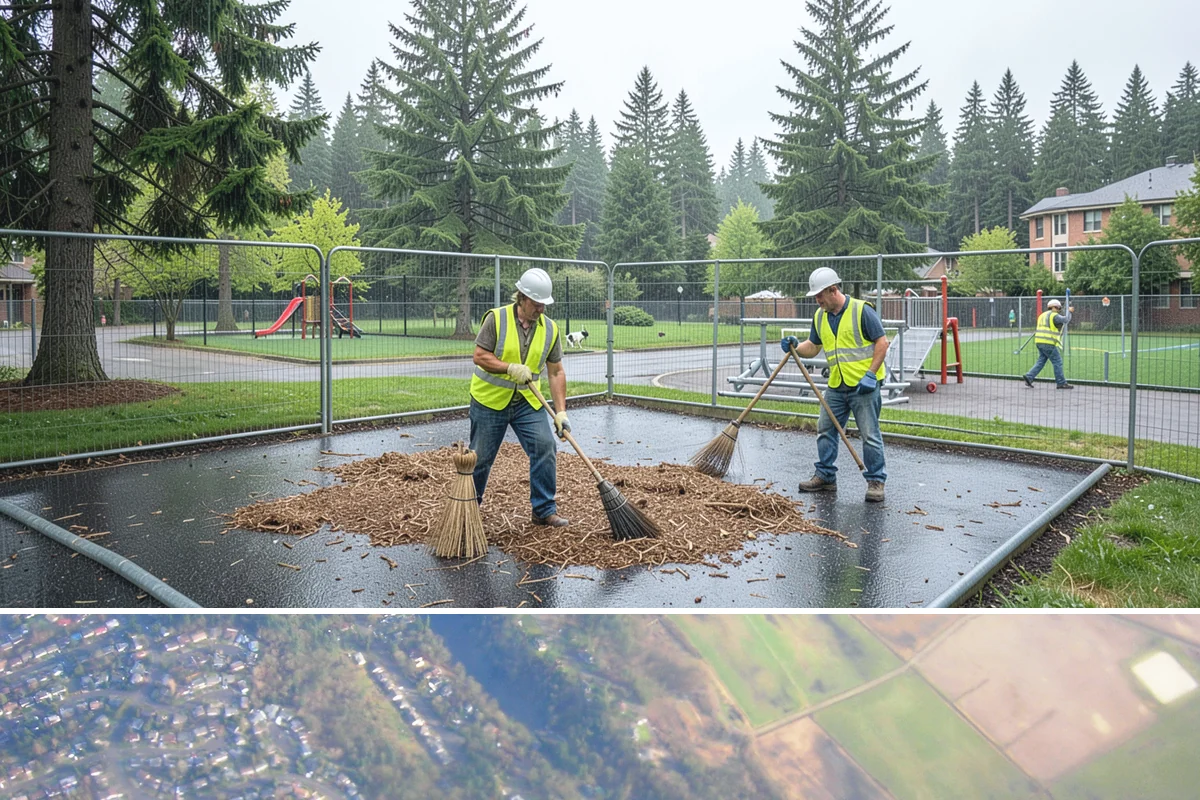 Work Zone Setup in Algona, King County, WA - Setup demand follows the construction season but continues year-round for utility and emergency work.