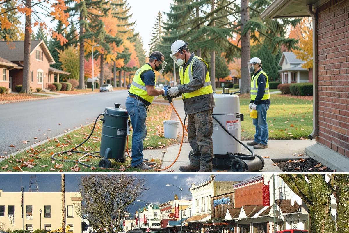 Work Zone Setup in Arlington, Snohomish County, WA - Setup demand follows the construction season but continues year-round for utility and emergency work.