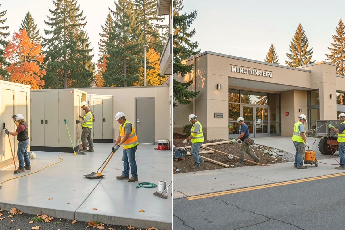 Work Zone Setup in Bothell, King County, WA - Develop the temporary traffic control plan