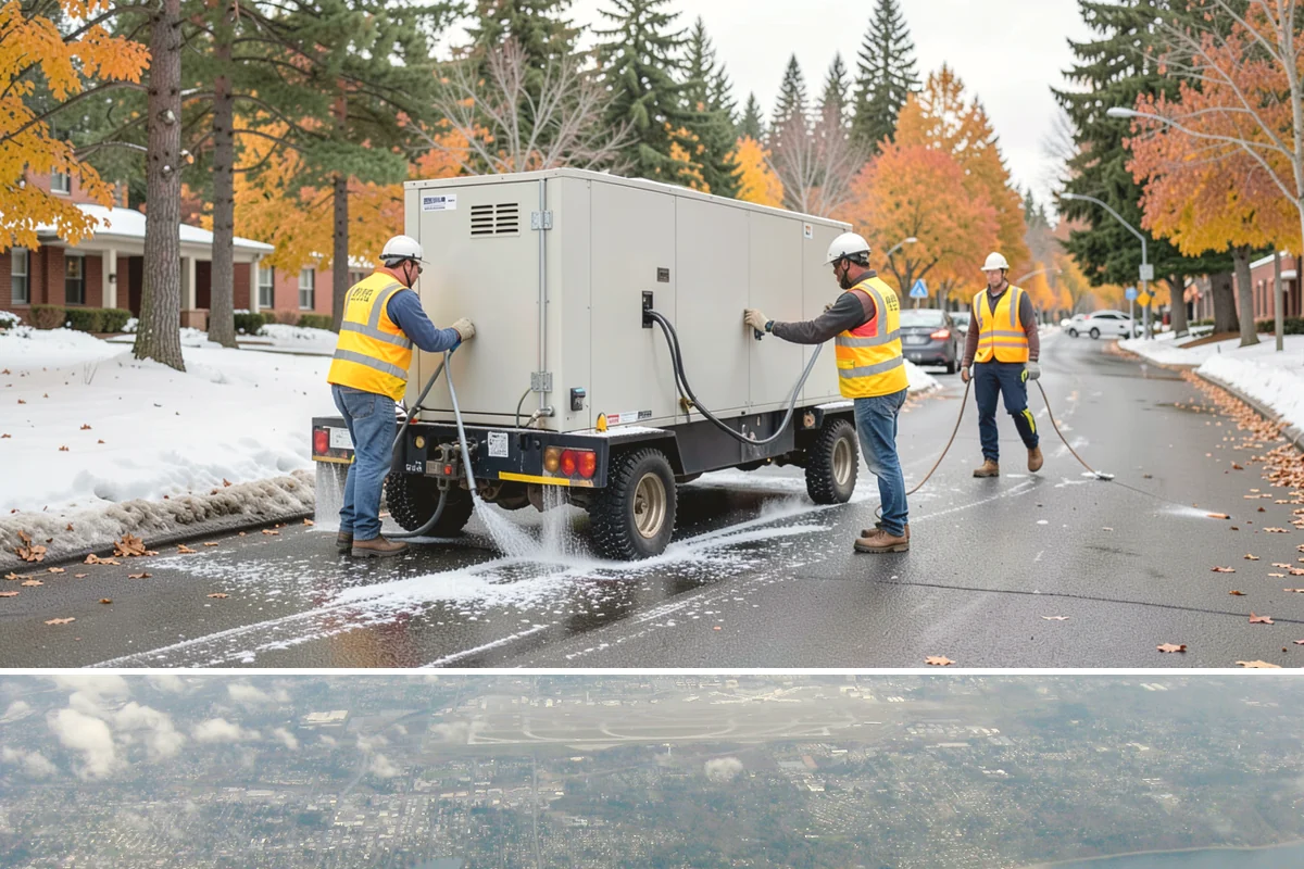 Work Zone Setup in Burien, King County, WA - Setup demand follows the construction season but continues year-round for utility and emergency work.