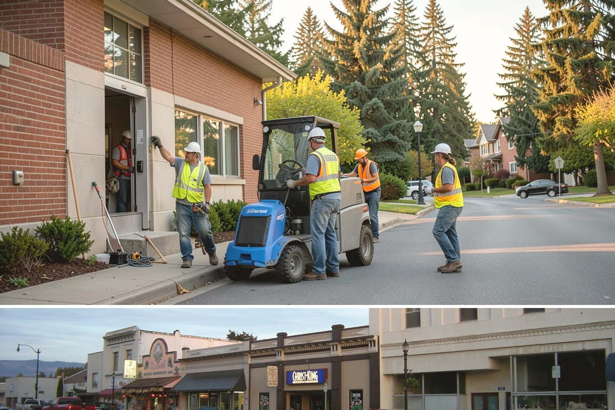 Work Zone Setup in Burlington, Skagit County, WA - Setup demand follows the construction season but continues year-round for utility and emergency work.