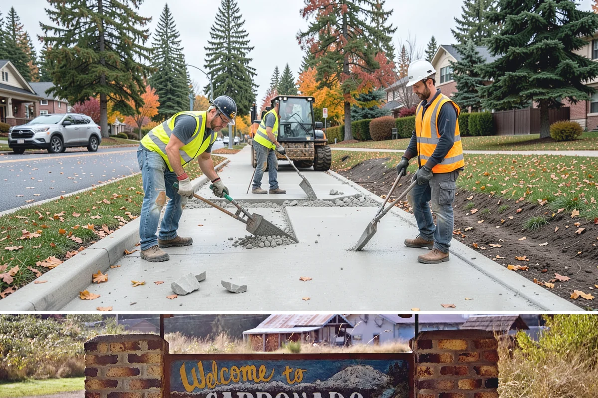 Work Zone Setup in Carbonado, Pierce County, WA - Setup demand follows the construction season but continues year-round for utility and emergency work.