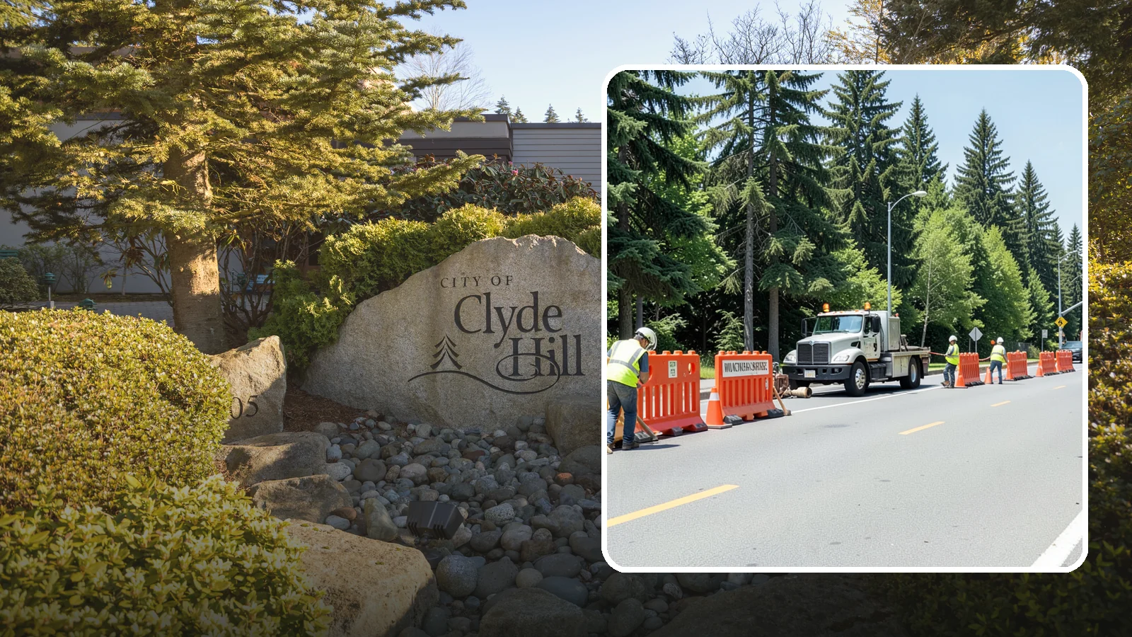 Work Zone Setup in Clyde Hill, King County, WA - Complete work zone setup delivers compliant traffic control plans, devices, and flagging for public projects.