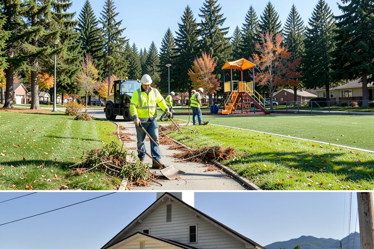 Work Zone Setup in Concrete, Skagit County, WA - Setup demand follows the construction season but continues year-round for utility and emergency work.