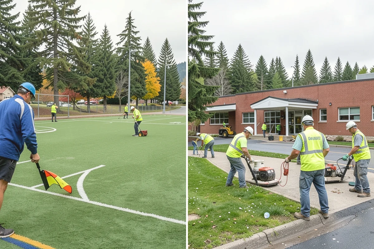 Work Zone Setup in Covington, King County, WA - Develop the temporary traffic control plan