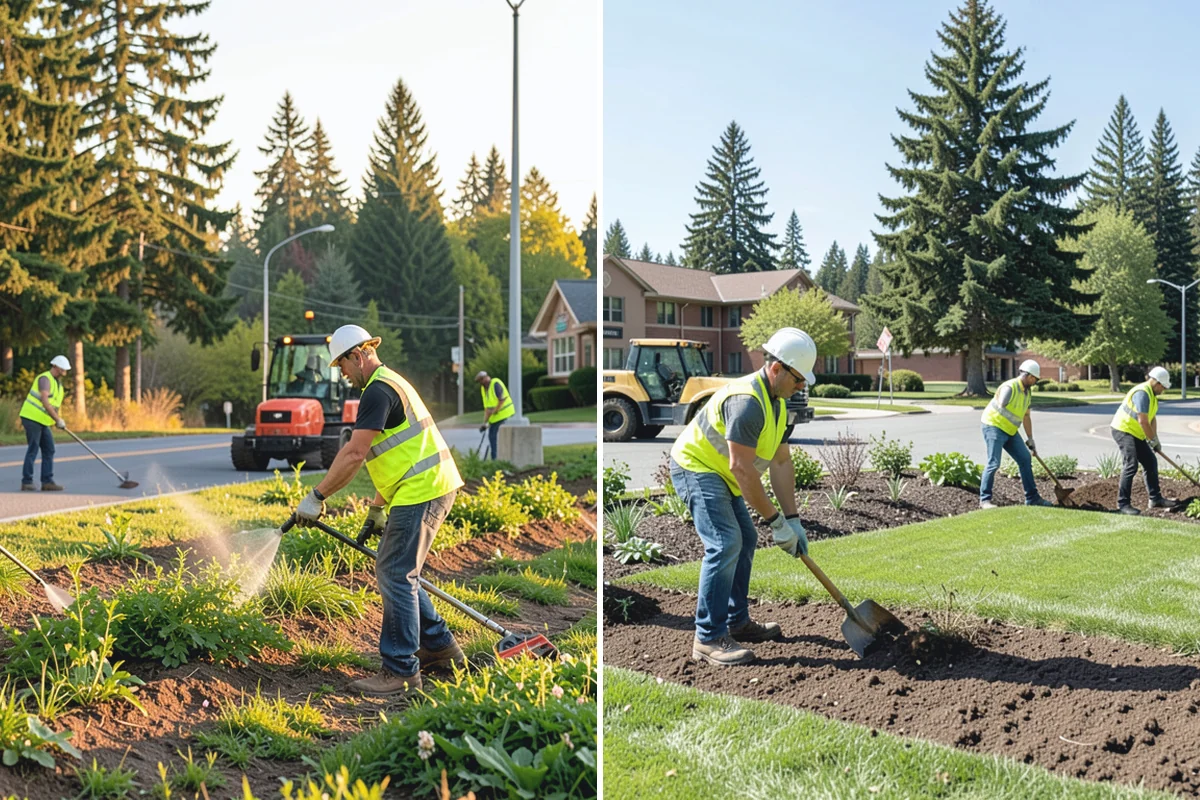 Work Zone Setup in Des Moines, King County, WA - Develop the temporary traffic control plan