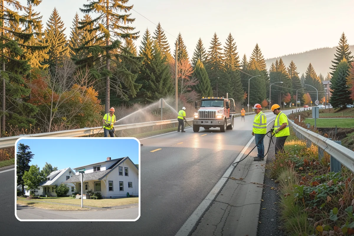Work Zone Setup in DuPont, Pierce County, WA - Compliant traffic control plans and devices