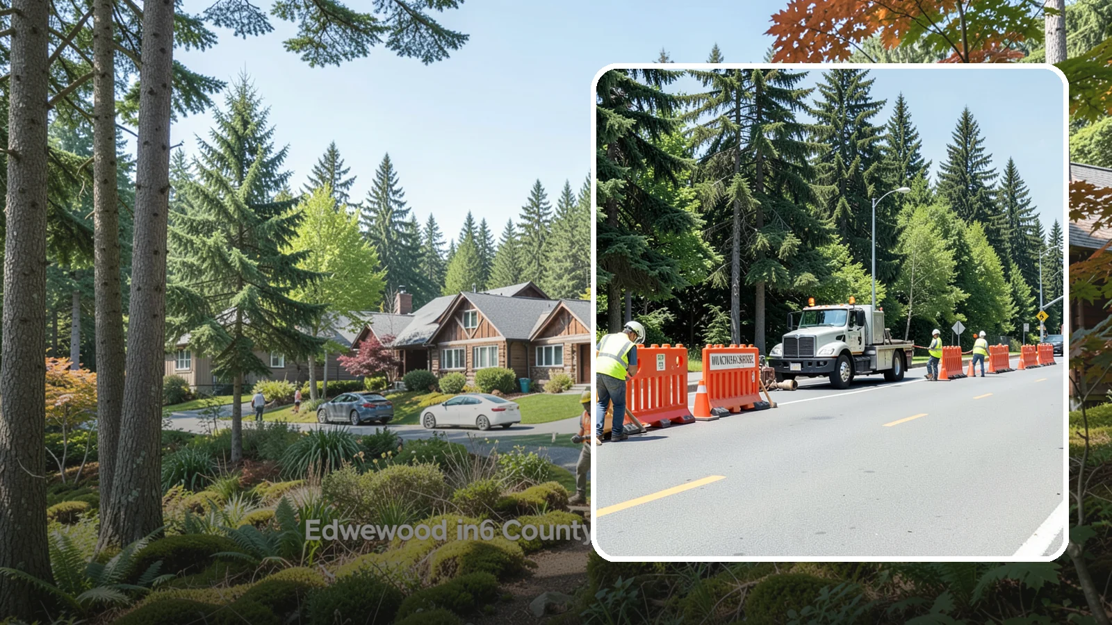 Work Zone Setup in Edgewood, Pierce County, WA - Complete work zone setup delivers compliant traffic control plans, devices, and flagging for public projects.