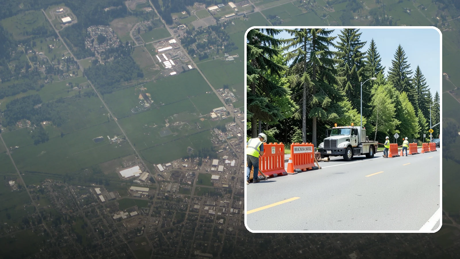 Work Zone Setup in Enumclaw, King County, WA - Complete work zone setup delivers compliant traffic control plans, devices, and flagging for public projects.