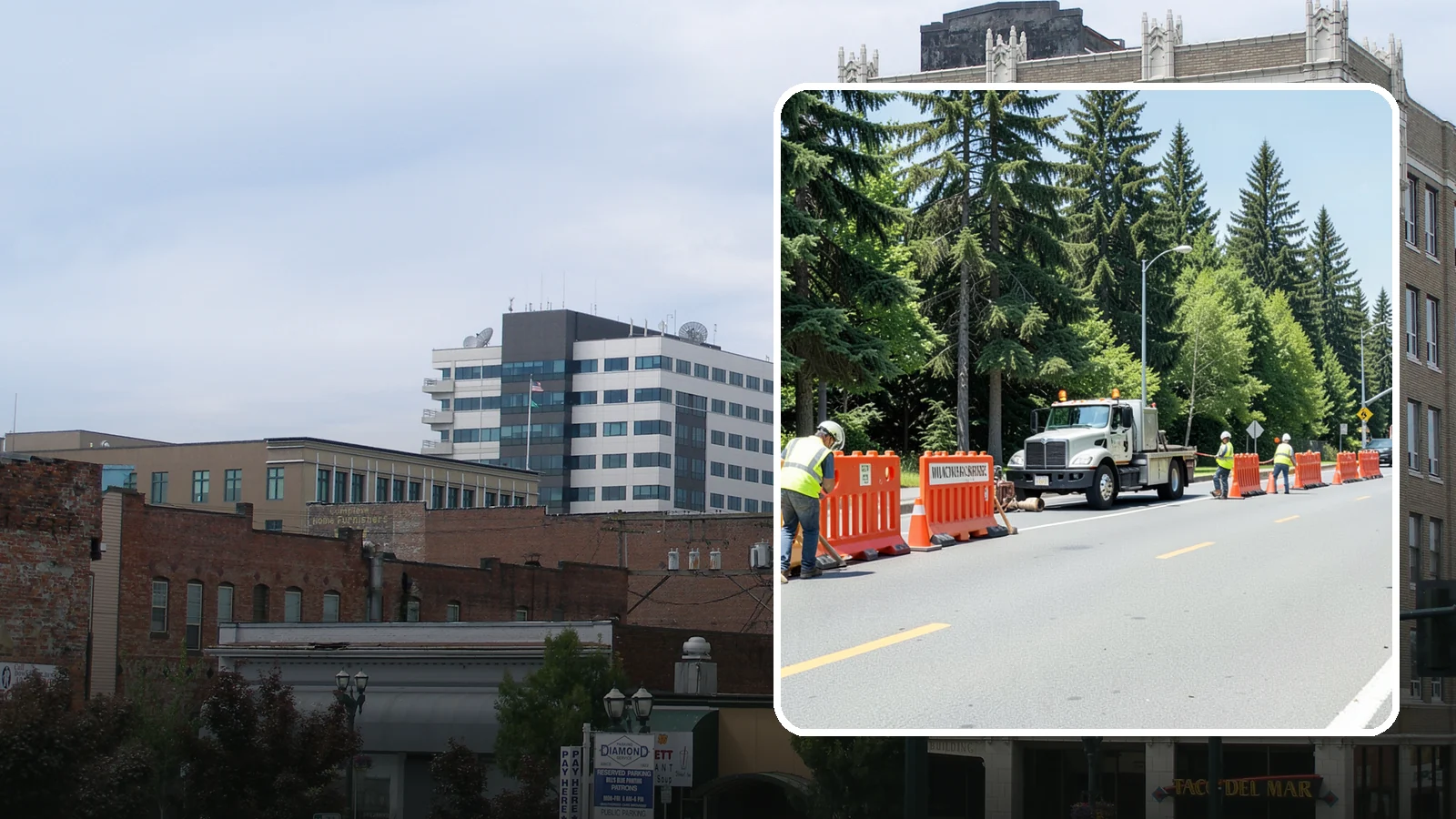 Work Zone Setup in Everett, Snohomish County, WA - Complete work zone setup delivers compliant traffic control plans, devices, and flagging for public projects.