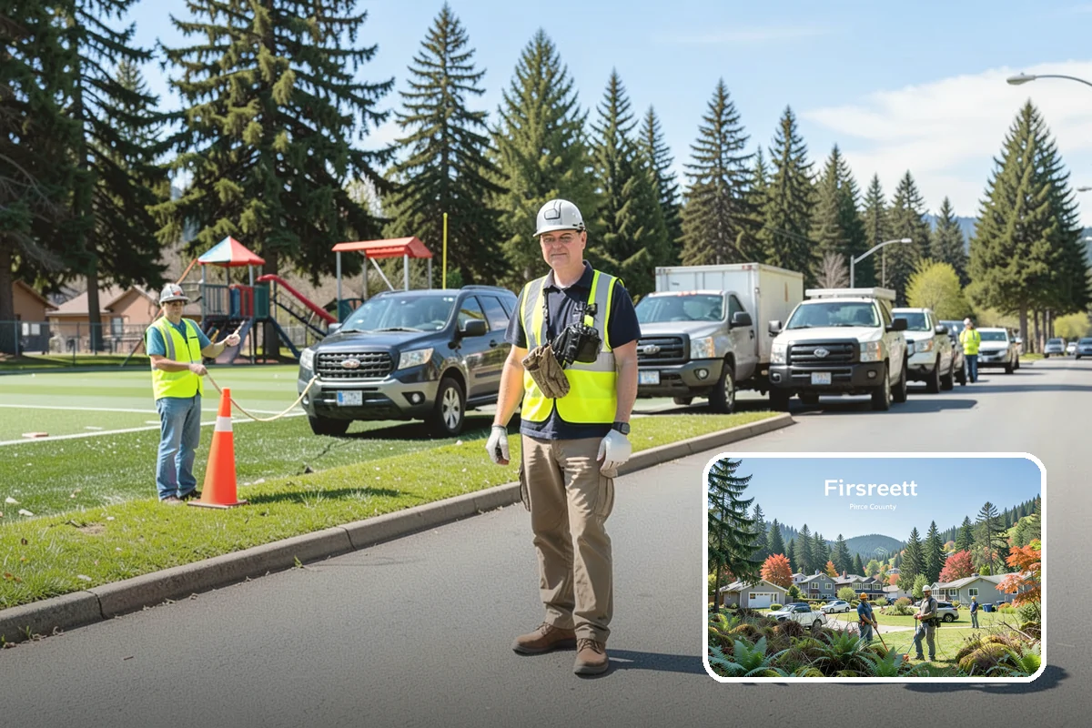 Work Zone Setup in Fircrest, Pierce County, WA - Compliant traffic control plans and devices