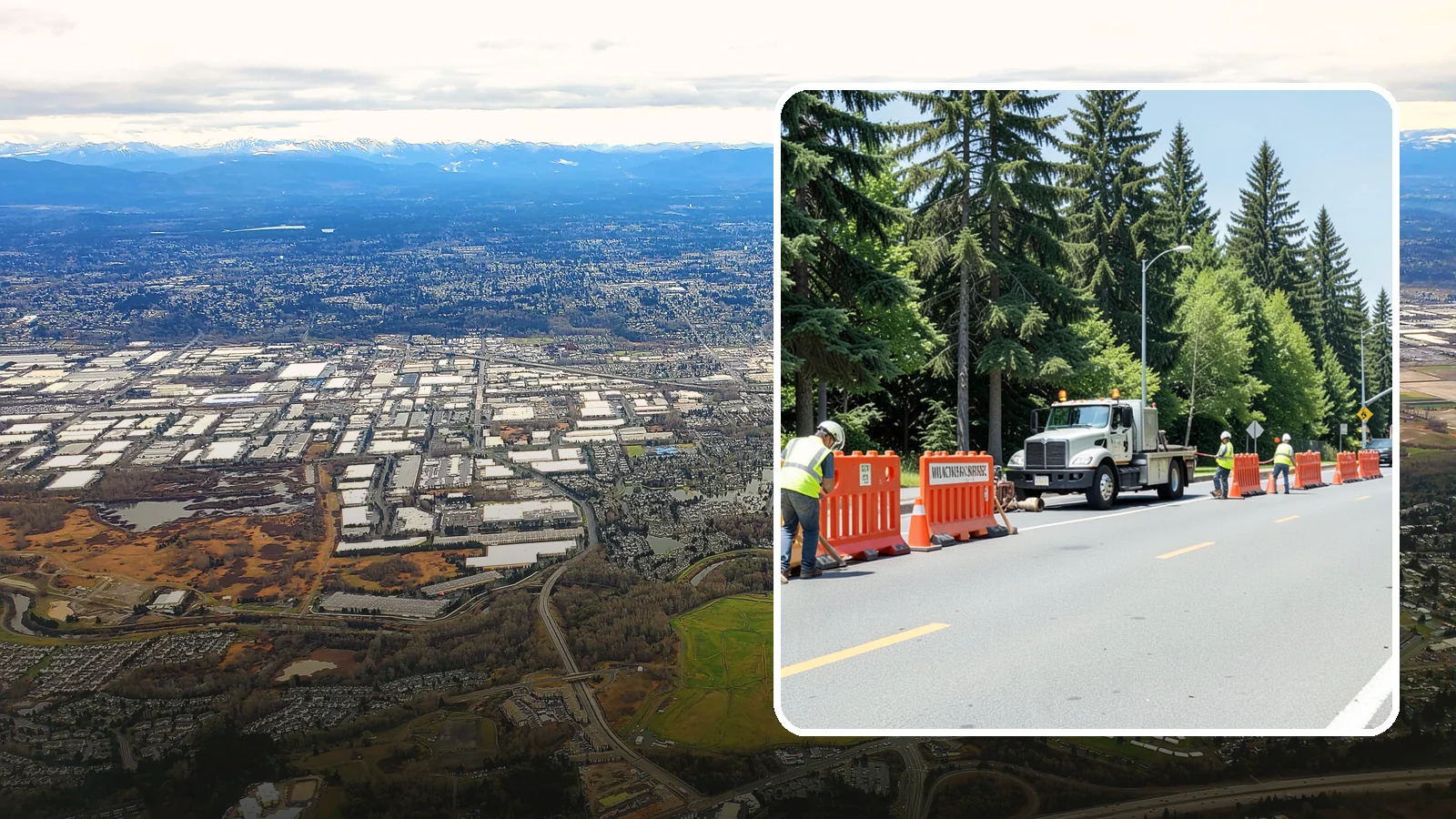 Work Zone Setup in Kent, King County, WA - Complete work zone setup delivers compliant traffic control plans, devices, and flagging for public projects.