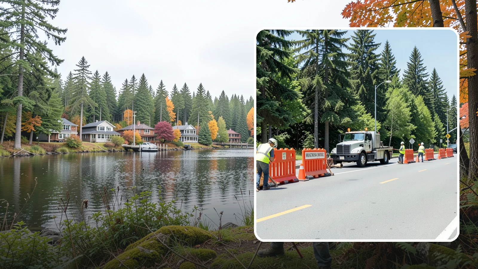Work Zone Setup in La Conner, Skagit County, WA - Complete work zone setup delivers compliant traffic control plans, devices, and flagging for public projects.