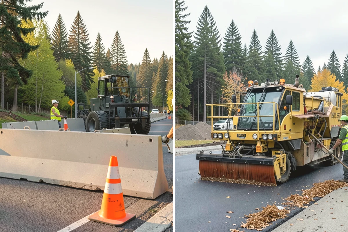 Work Zone Setup in La Conner, Skagit County, WA - Develop the temporary traffic control plan