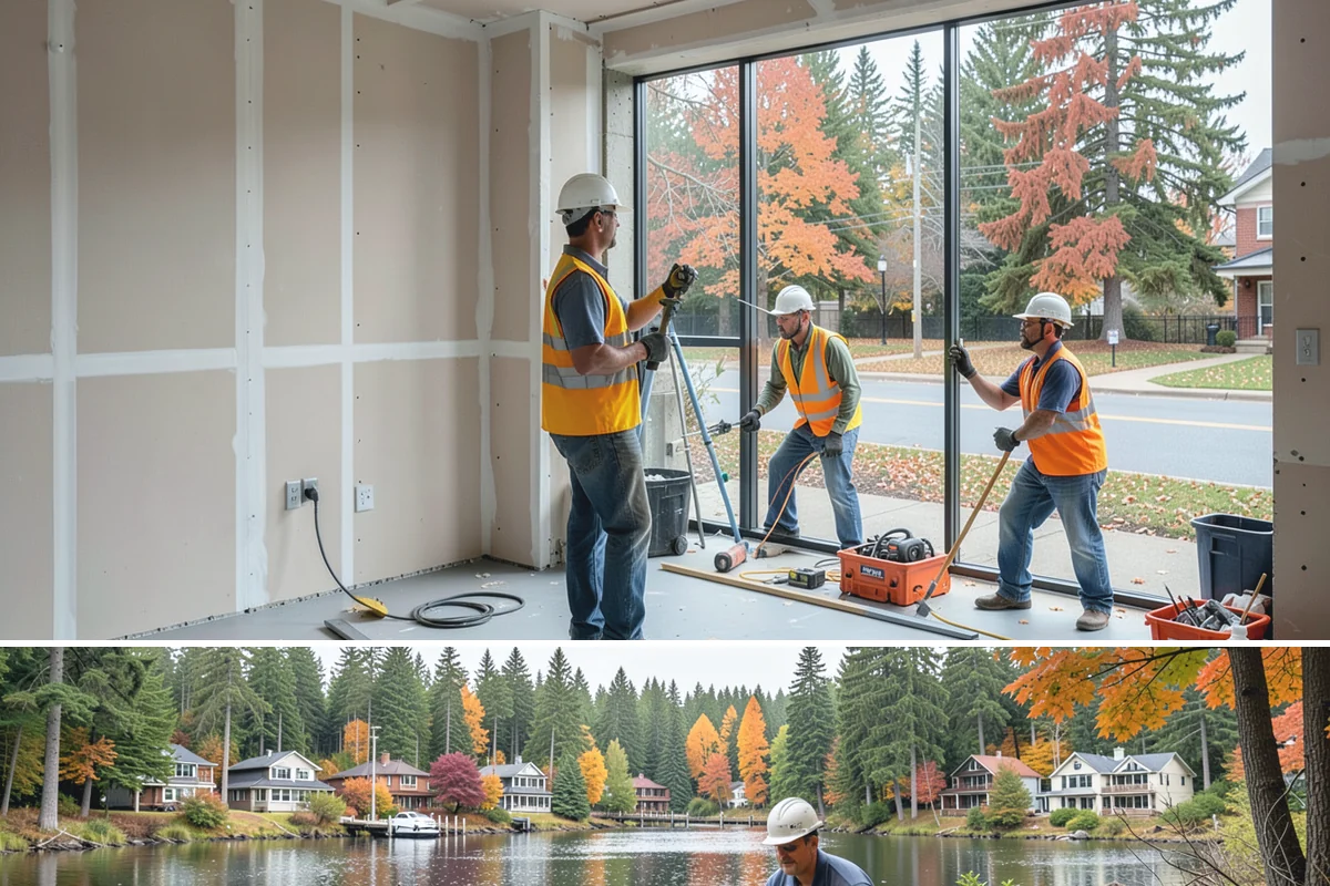 Work Zone Setup in La Conner, Skagit County, WA - Setup demand follows the construction season but continues year-round for utility and emergency work.