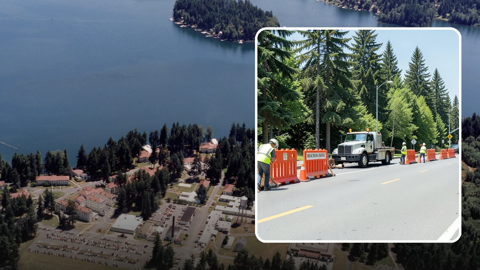 Work Zone Setup in Lakewood, Pierce County, WA - Complete work zone setup delivers compliant traffic control plans, devices, and flagging for public projects.