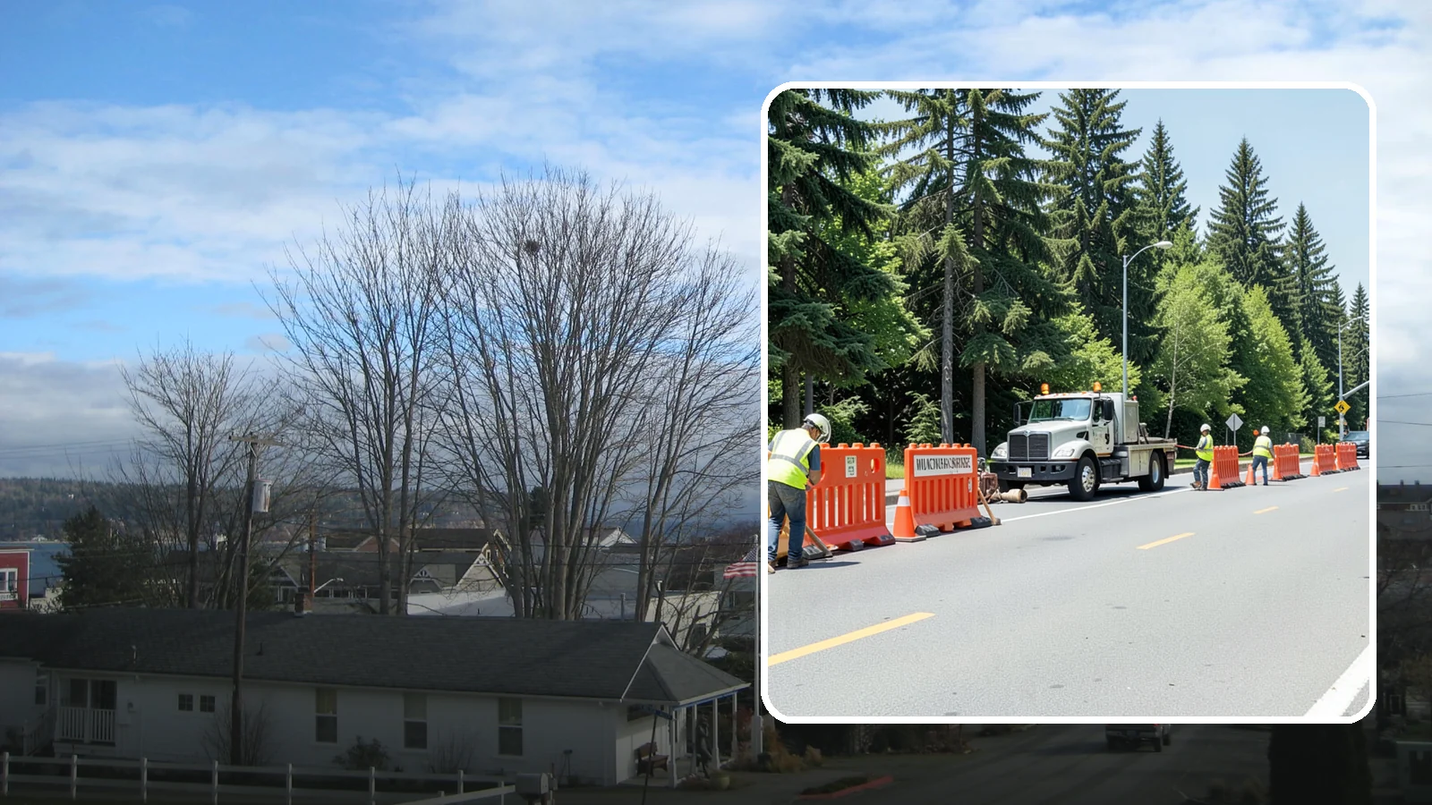 Work Zone Setup in Langley, Island County, WA - Complete work zone setup delivers compliant traffic control plans, devices, and flagging for public projects.