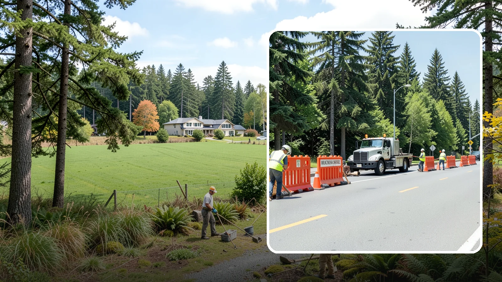 Work Zone Setup in Lyman, Skagit County, WA - Complete work zone setup delivers compliant traffic control plans, devices, and flagging for public projects.