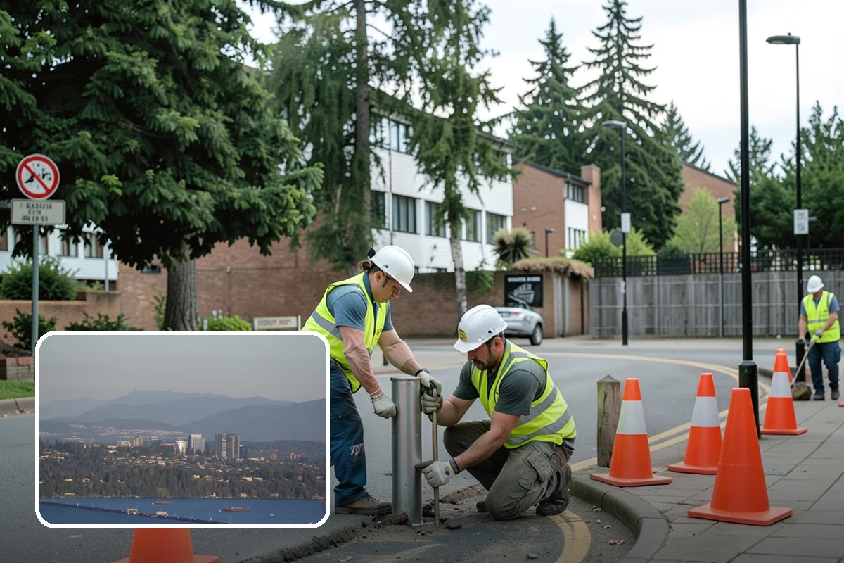 Work Zone Setup in Medina, King County, WA - Compliant traffic control plans and devices
