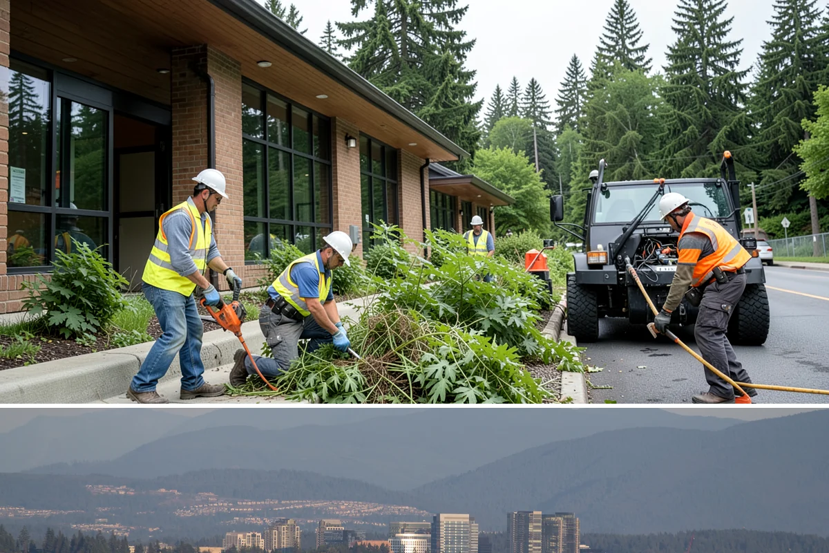 Work Zone Setup in Medina, King County, WA - Setup demand follows the construction season but continues year-round for utility and emergency work.