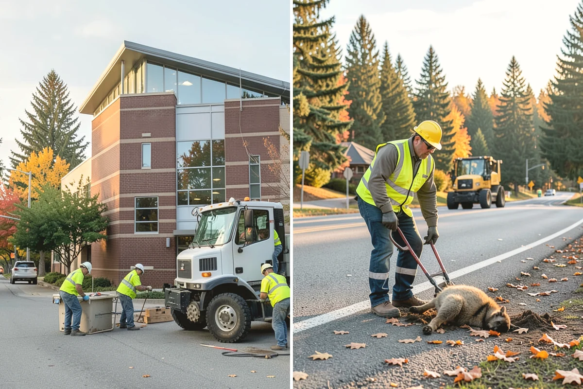 Work Zone Setup in Mill Creek, Snohomish County, WA - Develop the temporary traffic control plan