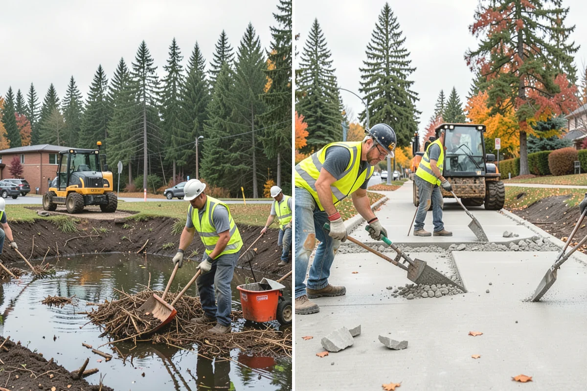Work Zone Setup in Monroe, Snohomish County, WA - Develop the temporary traffic control plan