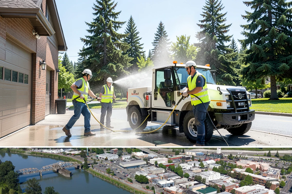 Work Zone Setup in Mount Vernon, Skagit County, WA - Setup demand follows the construction season but continues year-round for utility and emergency work.