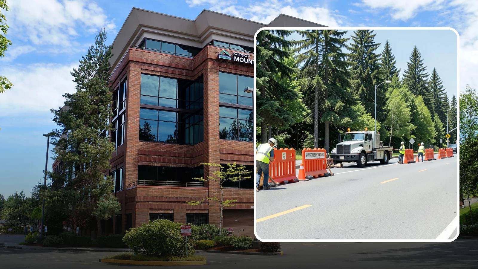 Work Zone Setup in Mountlake Terrace, Snohomish County, WA - Complete work zone setup delivers compliant traffic control plans, devices, and flagging for public projects.