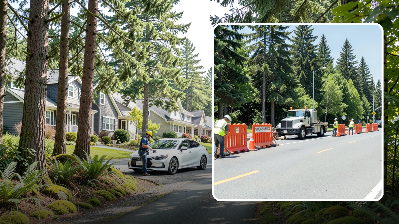 Work Zone Setup in Normandy Park, King County, WA - Complete work zone setup delivers compliant traffic control plans, devices, and flagging for public projects.