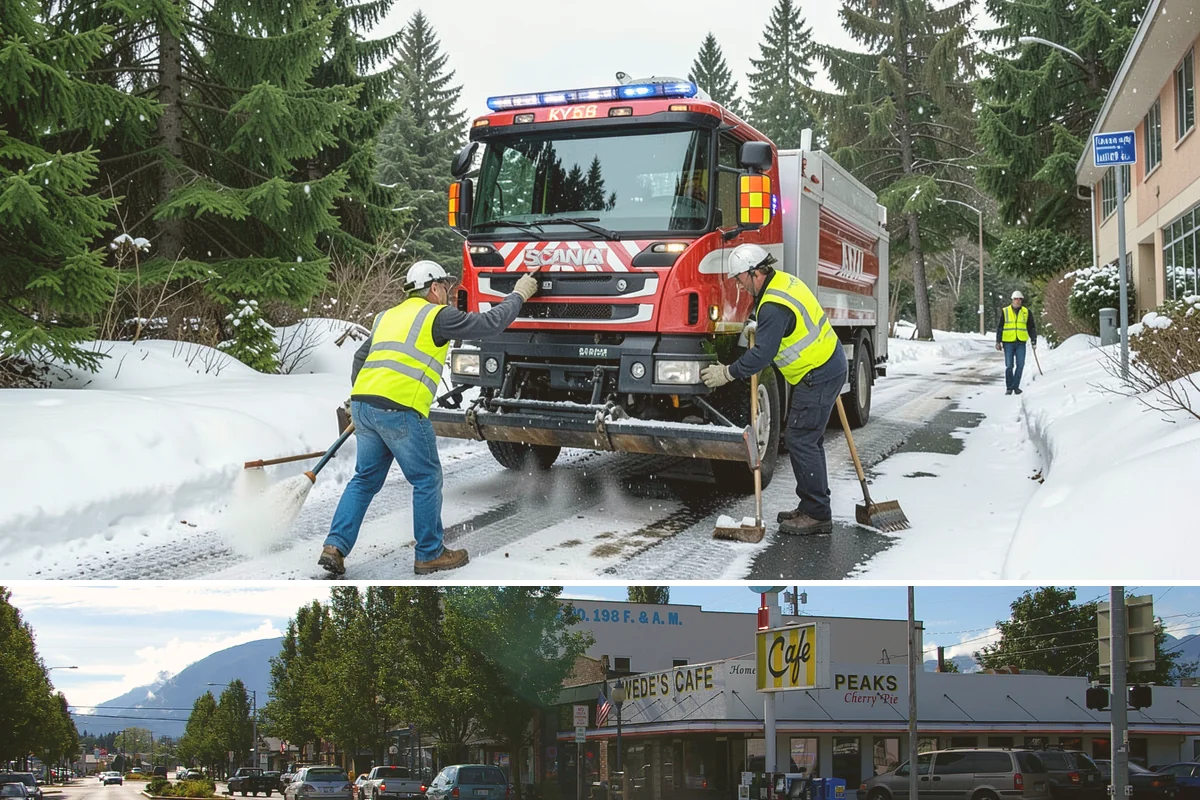 Work Zone Setup in North Bend, King County, WA - Setup demand follows the construction season but continues year-round for utility and emergency work.