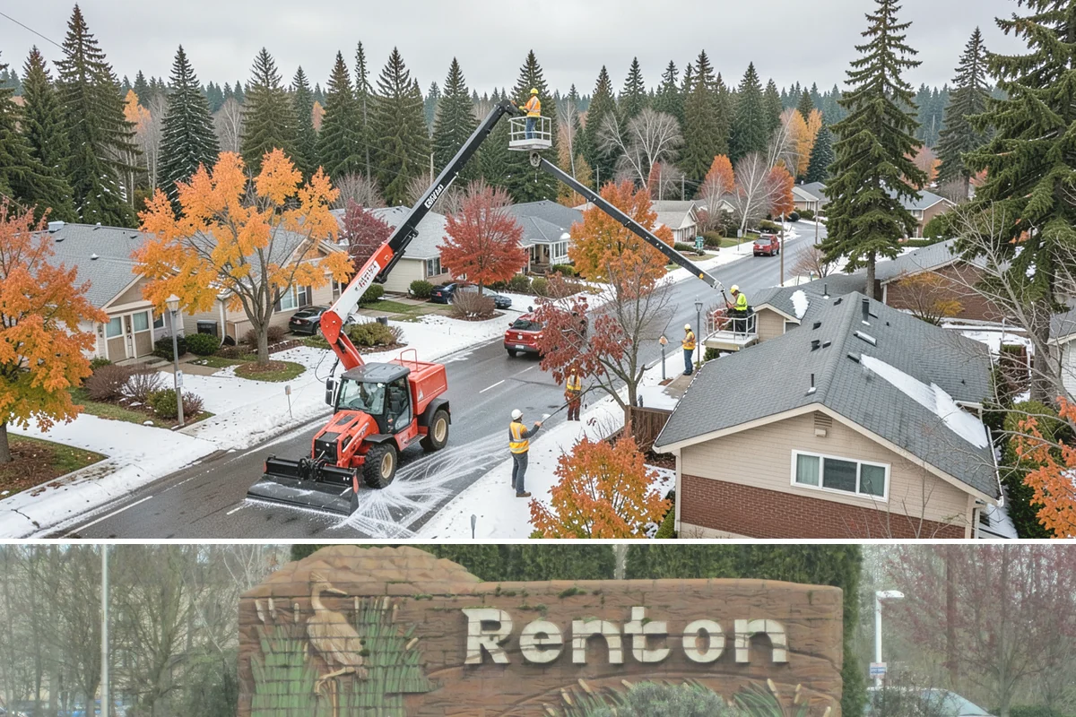 Work Zone Setup in Renton, King County, WA - Setup demand follows the construction season but continues year-round for utility and emergency work.