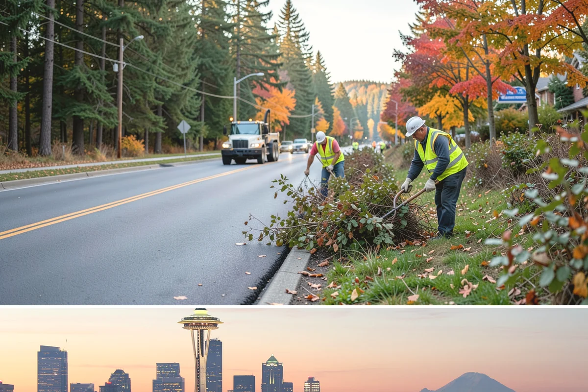 Work Zone Setup in Seattle, King County, WA - Setup demand follows the construction season but continues year-round for utility and emergency work.