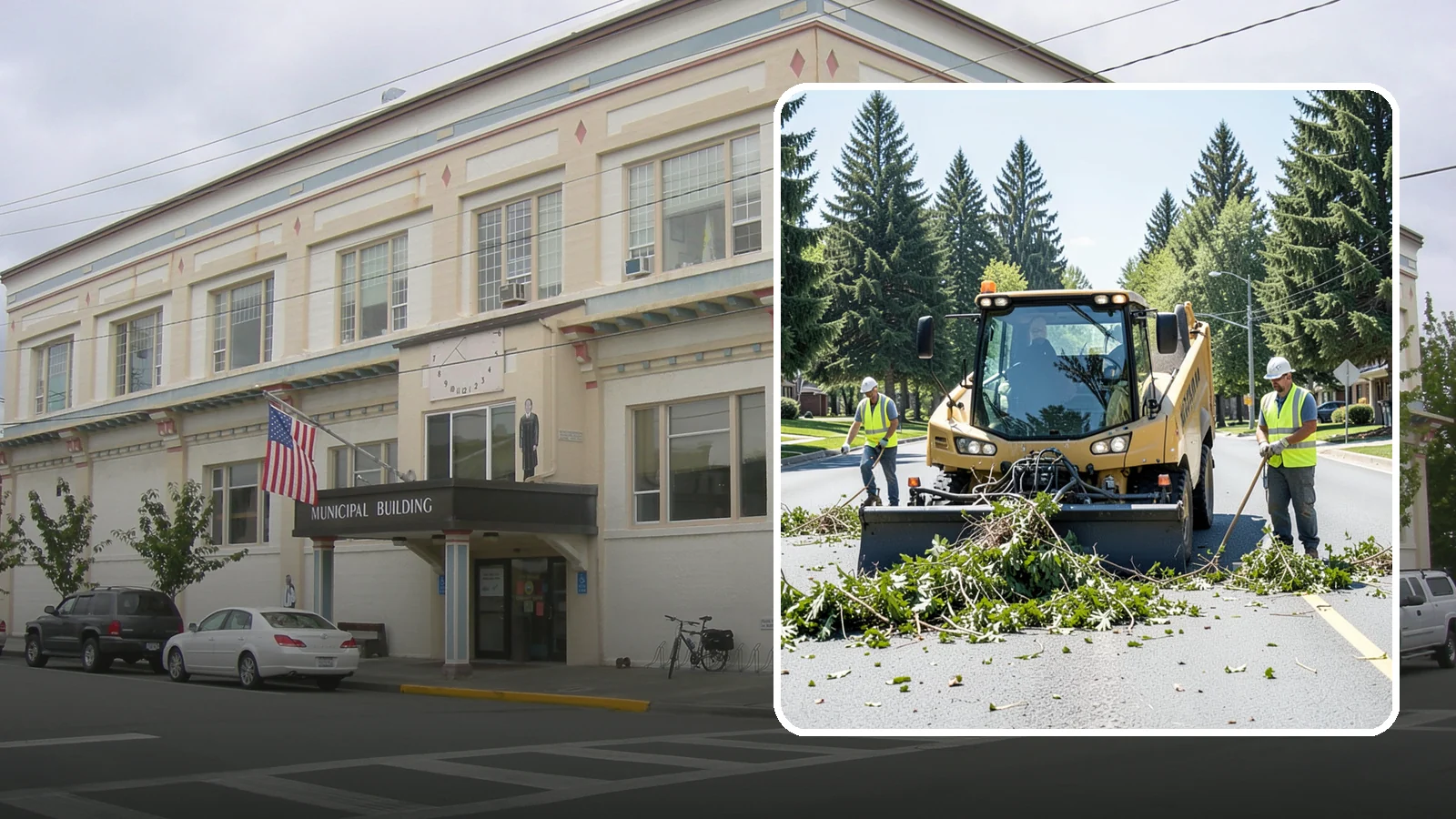 Yard Waste Collection in Anacortes, Skagit County, WA - Collection of green waste and yard debris from public grounds and maintenance operations.