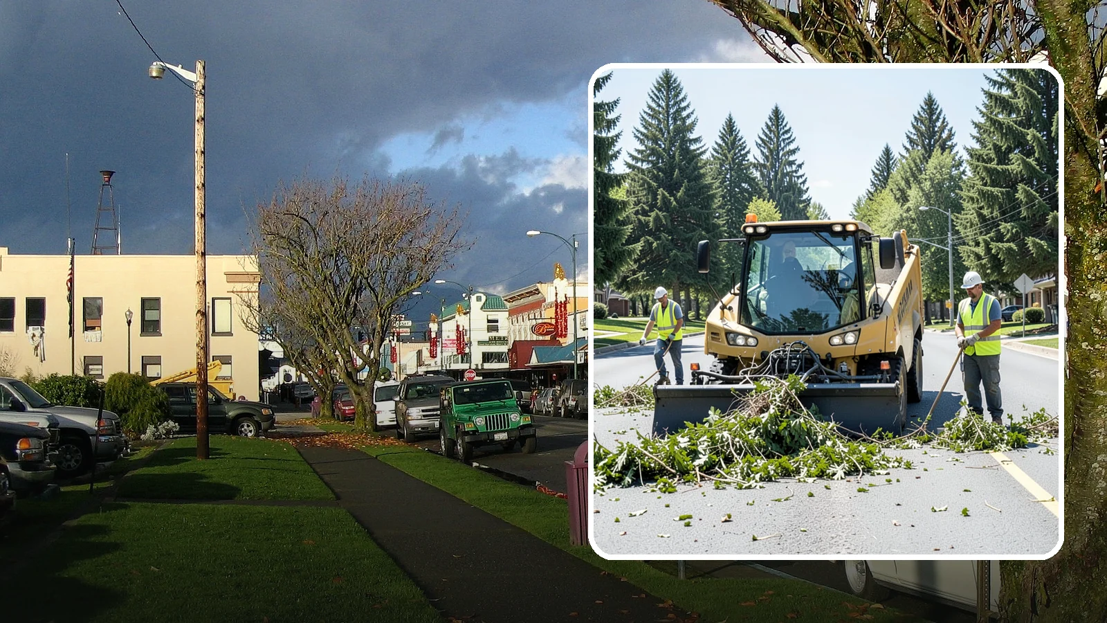Yard Waste Collection in Arlington, Snohomish County, WA - Collection of green waste and yard debris from public grounds and maintenance operations.