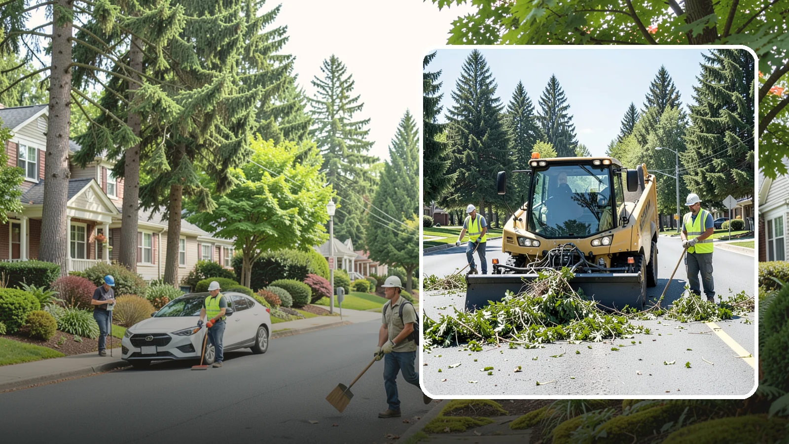 Yard Waste Collection in Beaux Arts Village, King County, WA - Collection of green waste and yard debris from public grounds and maintenance operations.