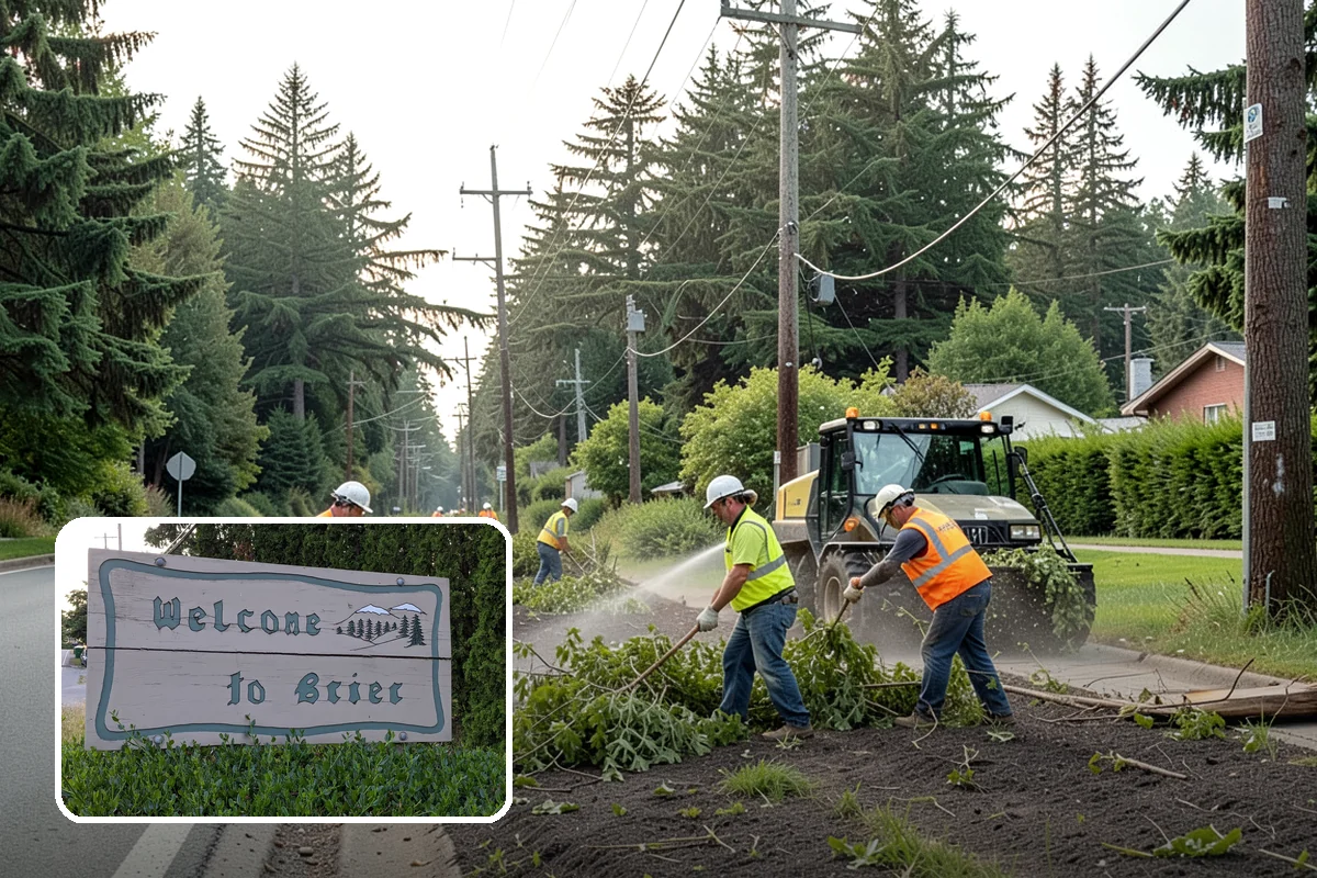 Yard Waste Collection in Brier, Snohomish County, WA - Green waste diverted to compost