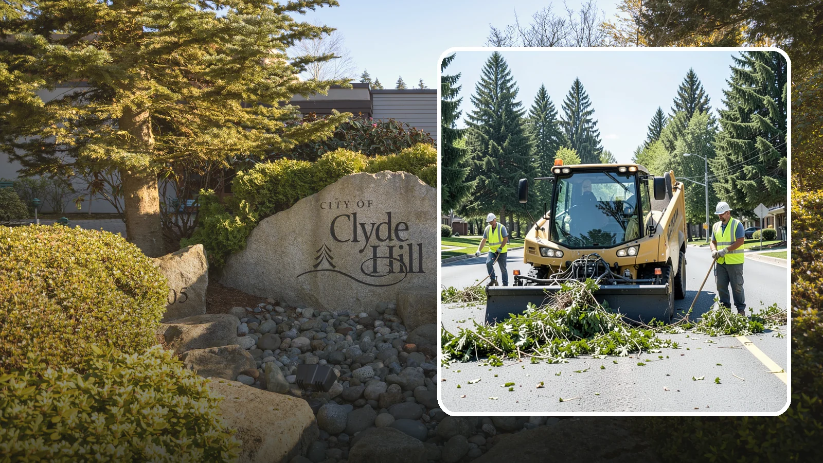 Yard Waste Collection in Clyde Hill, King County, WA - Collection of green waste and yard debris from public grounds and maintenance operations.