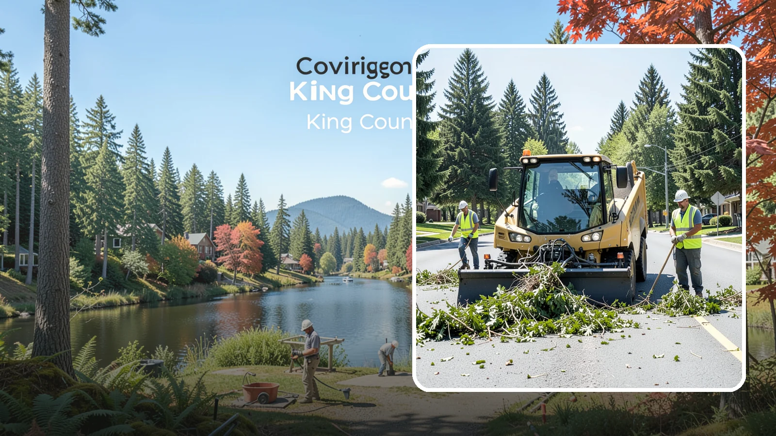 Yard Waste Collection in Covington, King County, WA - Collection of green waste and yard debris from public grounds and maintenance operations.