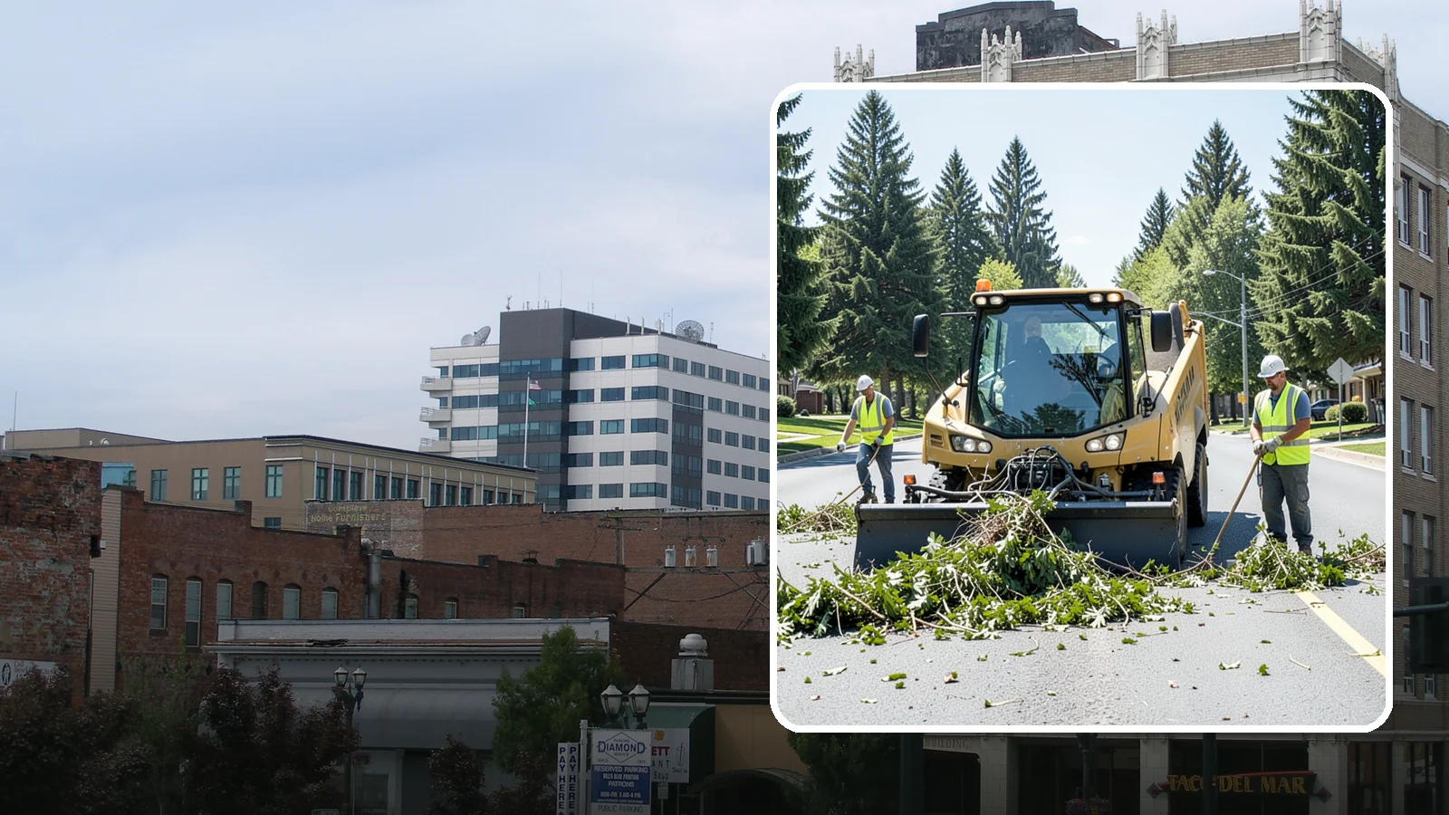 Yard Waste Collection in Everett, Snohomish County, WA - Collection of green waste and yard debris from public grounds and maintenance operations.