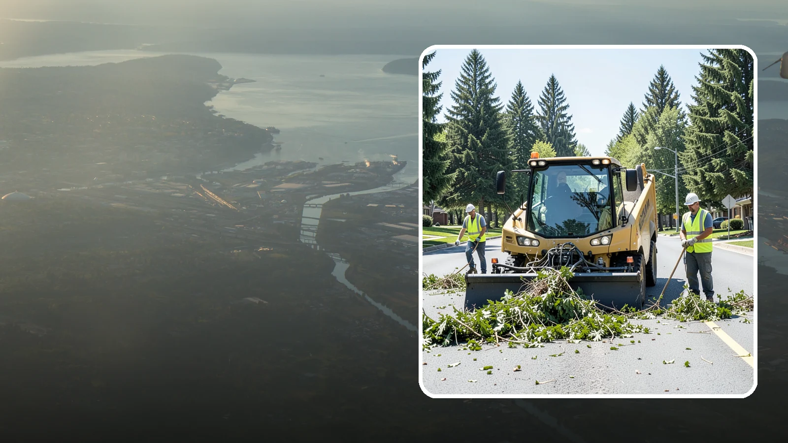 Yard Waste Collection in Fife, Pierce County, WA - Collection of green waste and yard debris from public grounds and maintenance operations.
