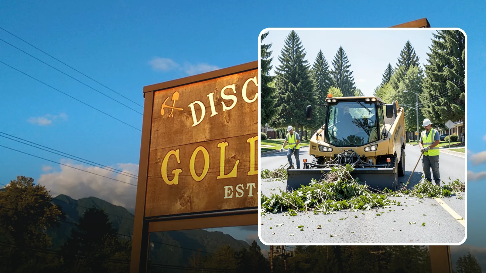 Yard Waste Collection in Gold Bar, Snohomish County, WA - Collection of green waste and yard debris from public grounds and maintenance operations.