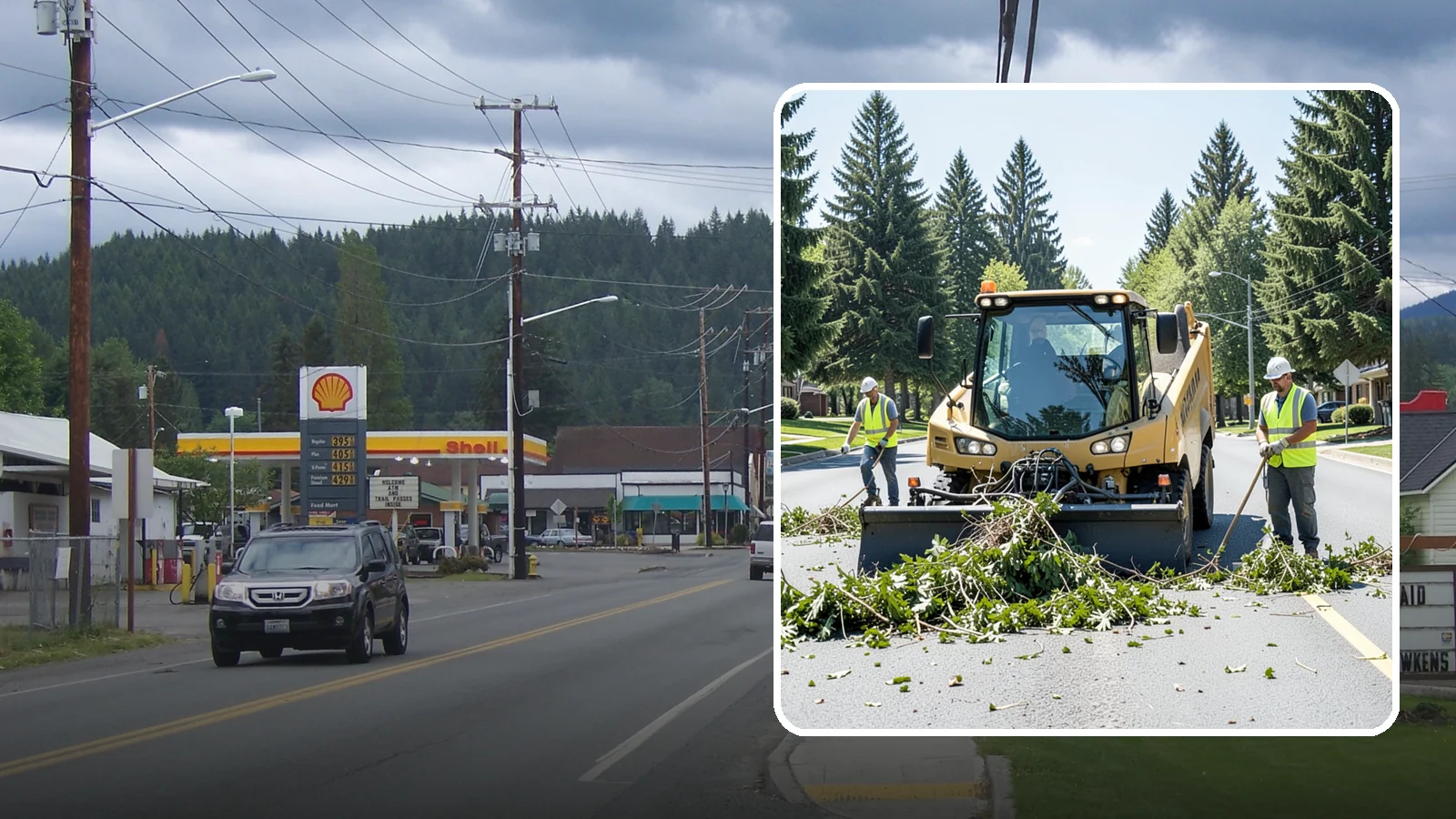 Yard Waste Collection in Granite Falls, Snohomish County, WA - Collection of green waste and yard debris from public grounds and maintenance operations.