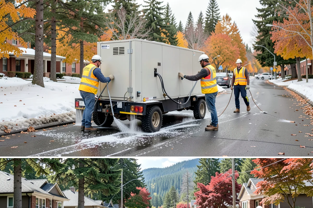 Yard Waste Collection in Hunts Point, King County, WA - Volumes climb through the spring and summer growing season and again during fall cleanup.