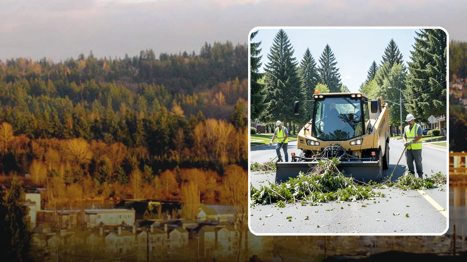 Yard Waste Collection in Kenmore, King County, WA - Collection of green waste and yard debris from public grounds and maintenance operations.