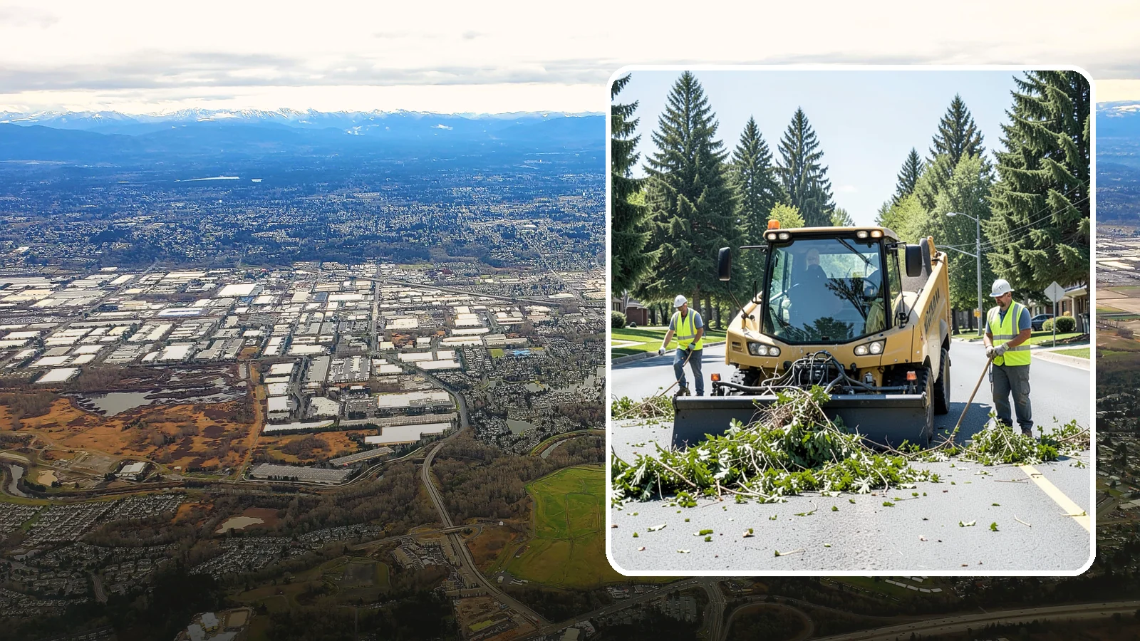 Yard Waste Collection in Kent, King County, WA - Collection of green waste and yard debris from public grounds and maintenance operations.
