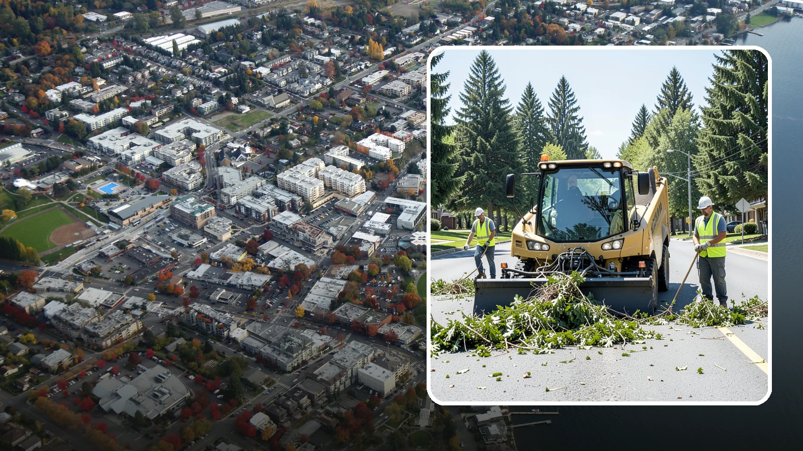 Yard Waste Collection in Kirkland, King County, WA - Collection of green waste and yard debris from public grounds and maintenance operations.