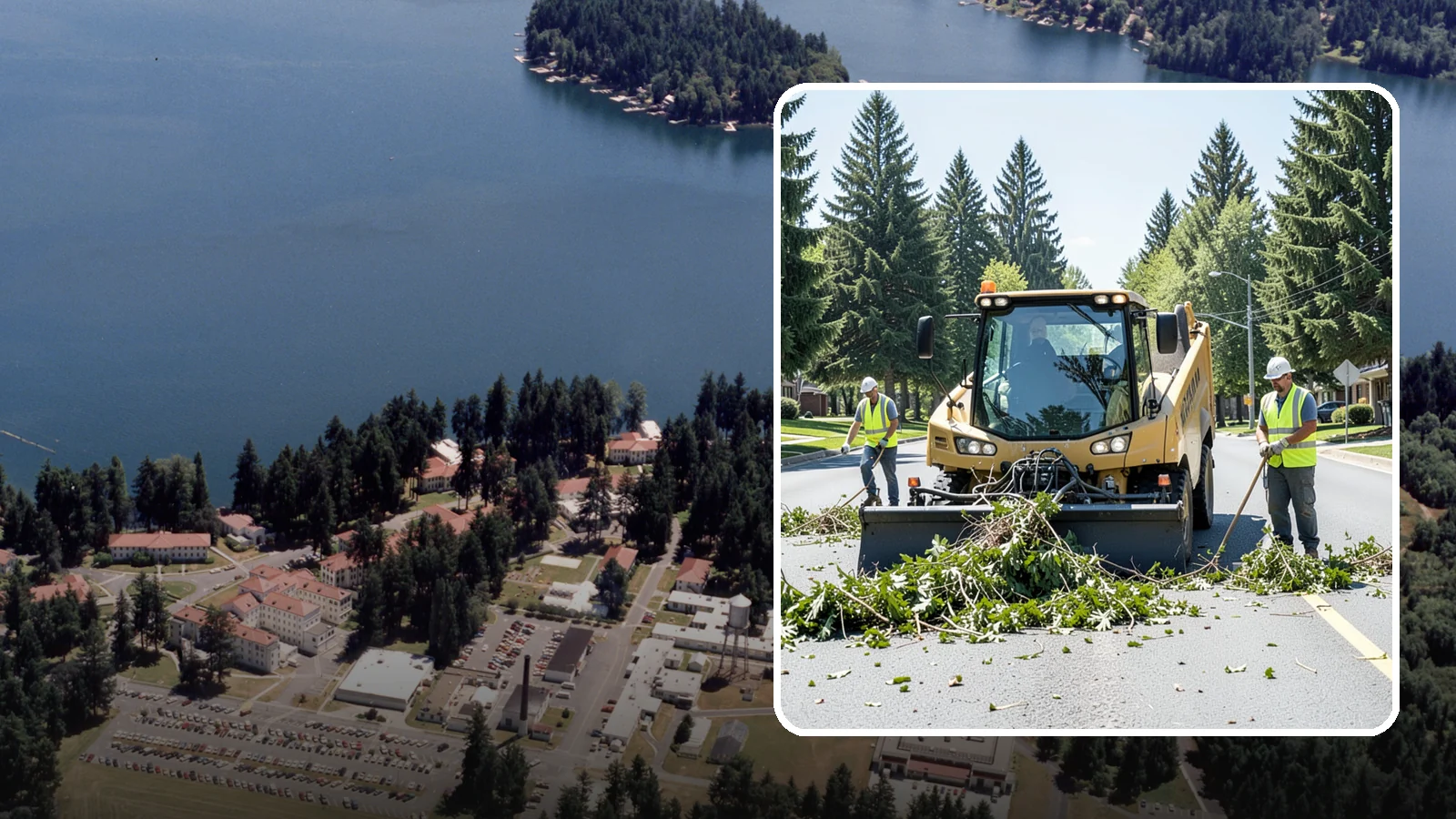 Yard Waste Collection in Lakewood, Pierce County, WA - Collection of green waste and yard debris from public grounds and maintenance operations.