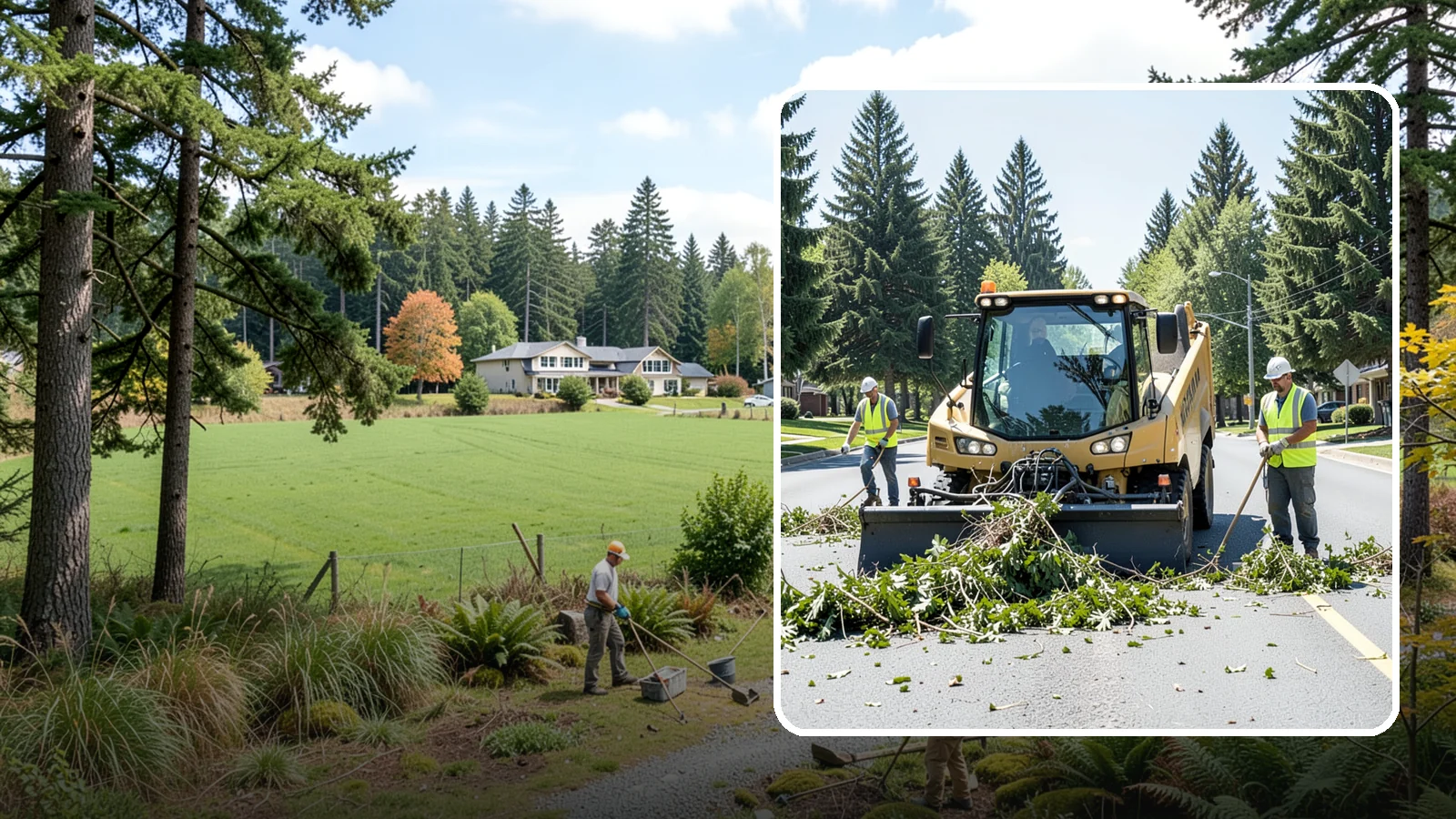 Yard Waste Collection in Lyman, Skagit County, WA - Collection of green waste and yard debris from public grounds and maintenance operations.