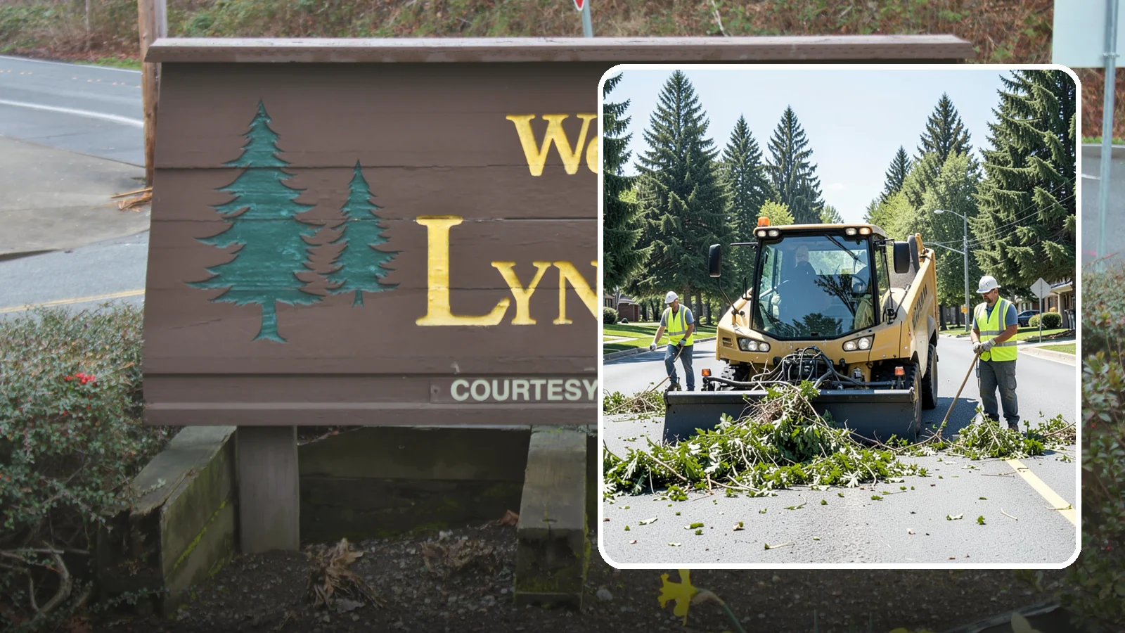 Yard Waste Collection in Lynnwood, Snohomish County, WA - Collection of green waste and yard debris from public grounds and maintenance operations.